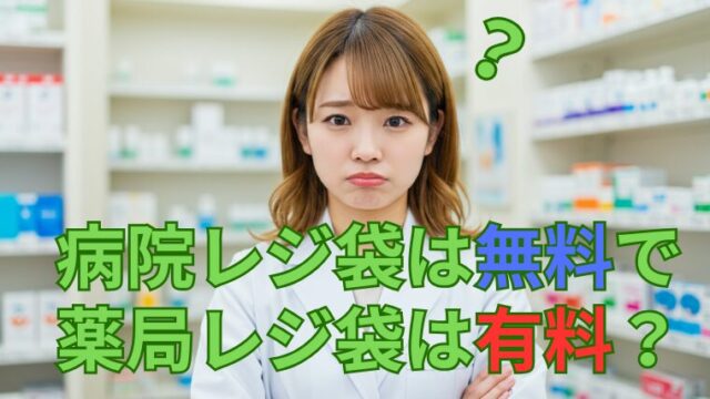 薬局レジ袋有料化